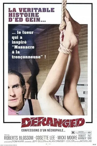 Affiche de Deranged, la véritable histoire d'Ed Gein