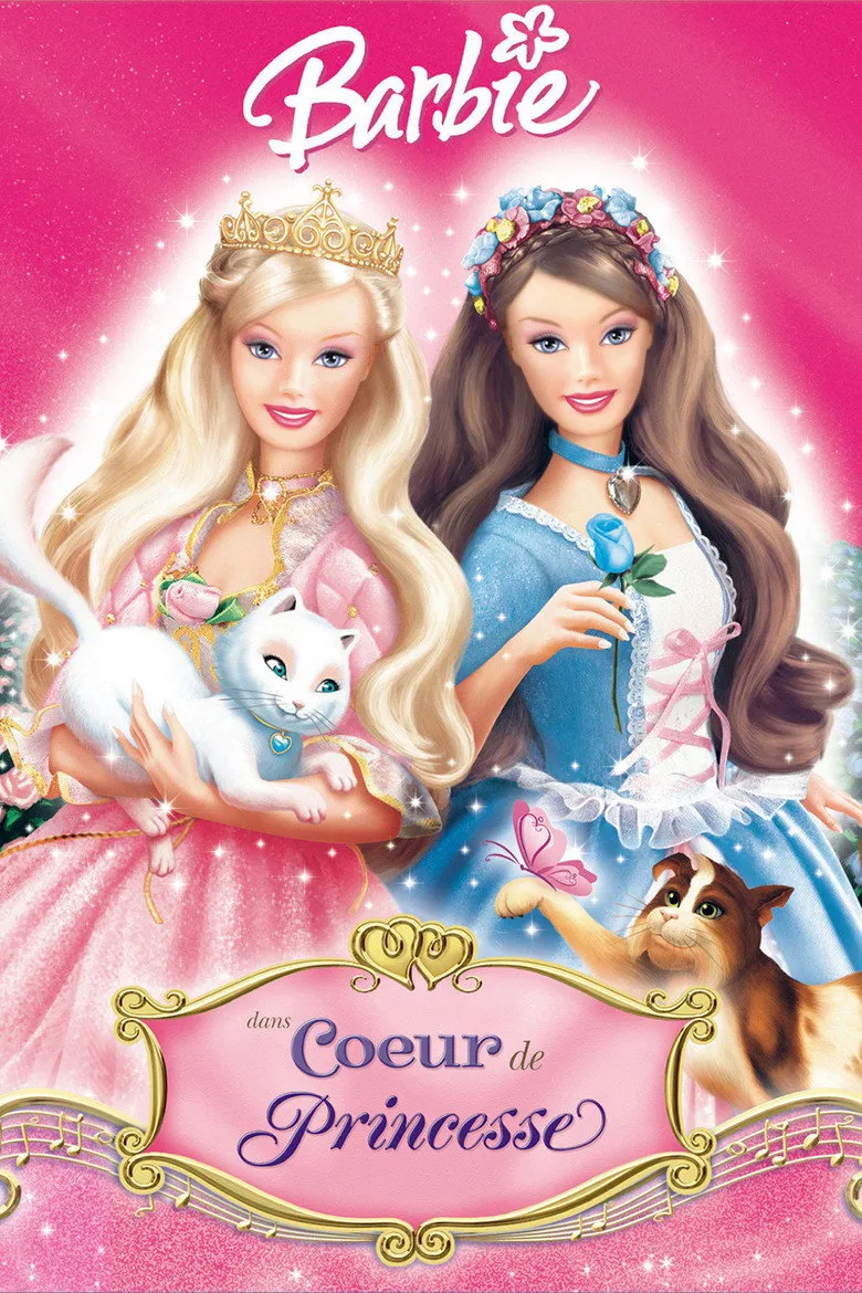 Affiche de Barbie dans cœur de princesse
