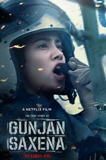 Affiche de Gunjan Saxena : Une pilote en guerre