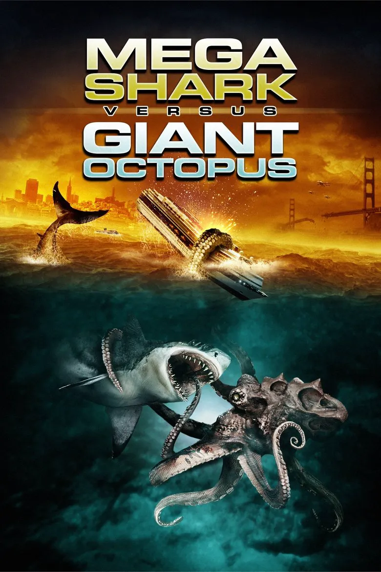 Affiche de Mega Shark vs. Giant Octopus