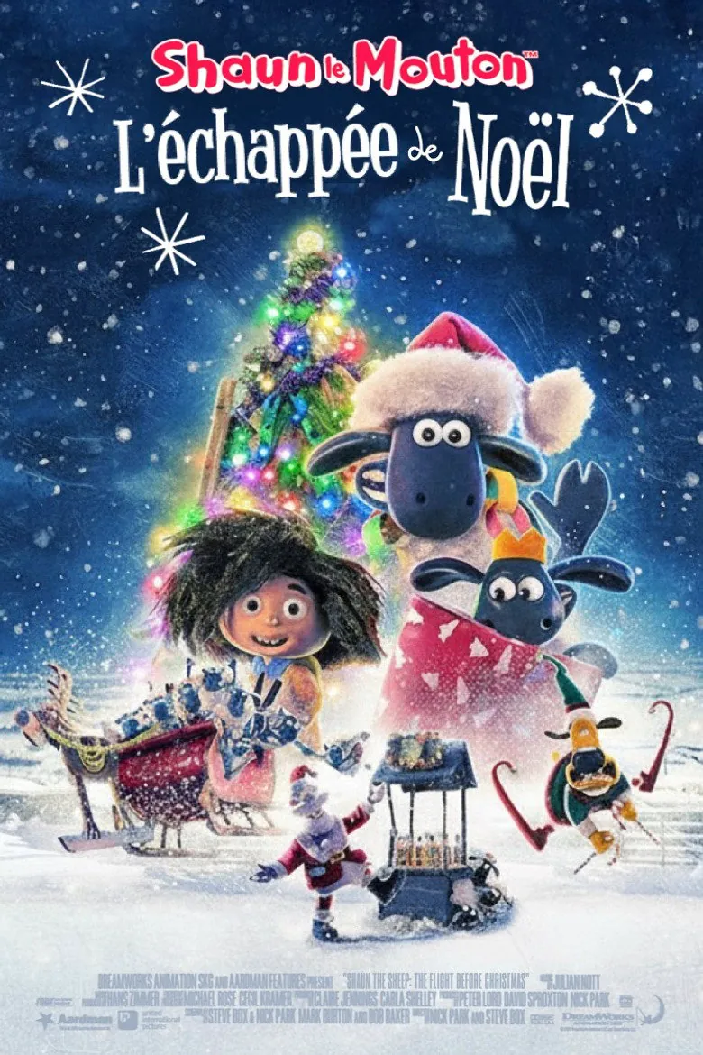 Affiche de Shaun le mouton : L'Échappée de Noël