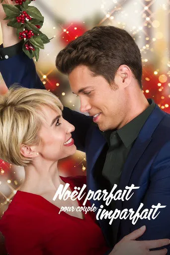 Affiche de Noël parfait pour couple imparfait